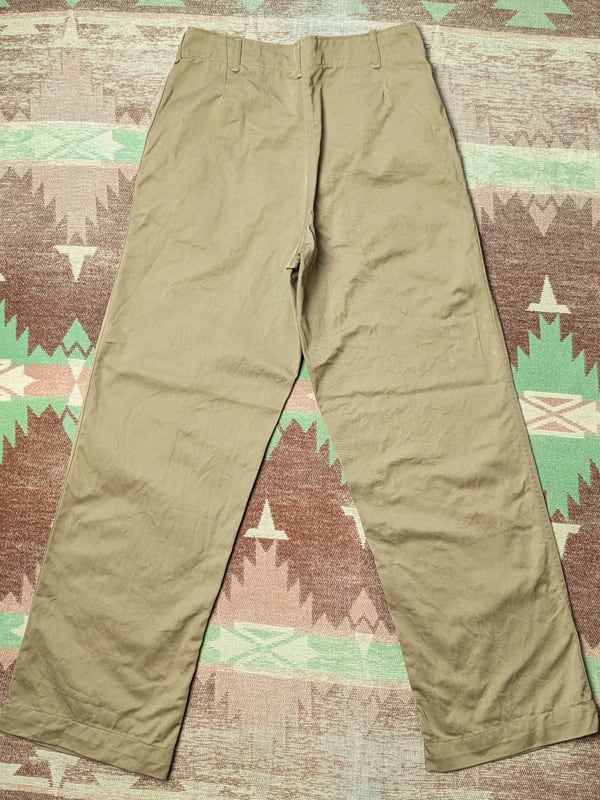 WW2 40s U.S.MARINE CORPS Chino Trousers (W32) 1-Washed WW2 40s U.S.MARINE CORPS Chino Trousers (W32) 1-Washed