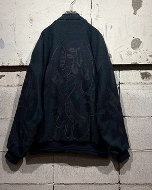 【Caka otto】80’s Artistic Design Euro Vintage Cardigan Jacket