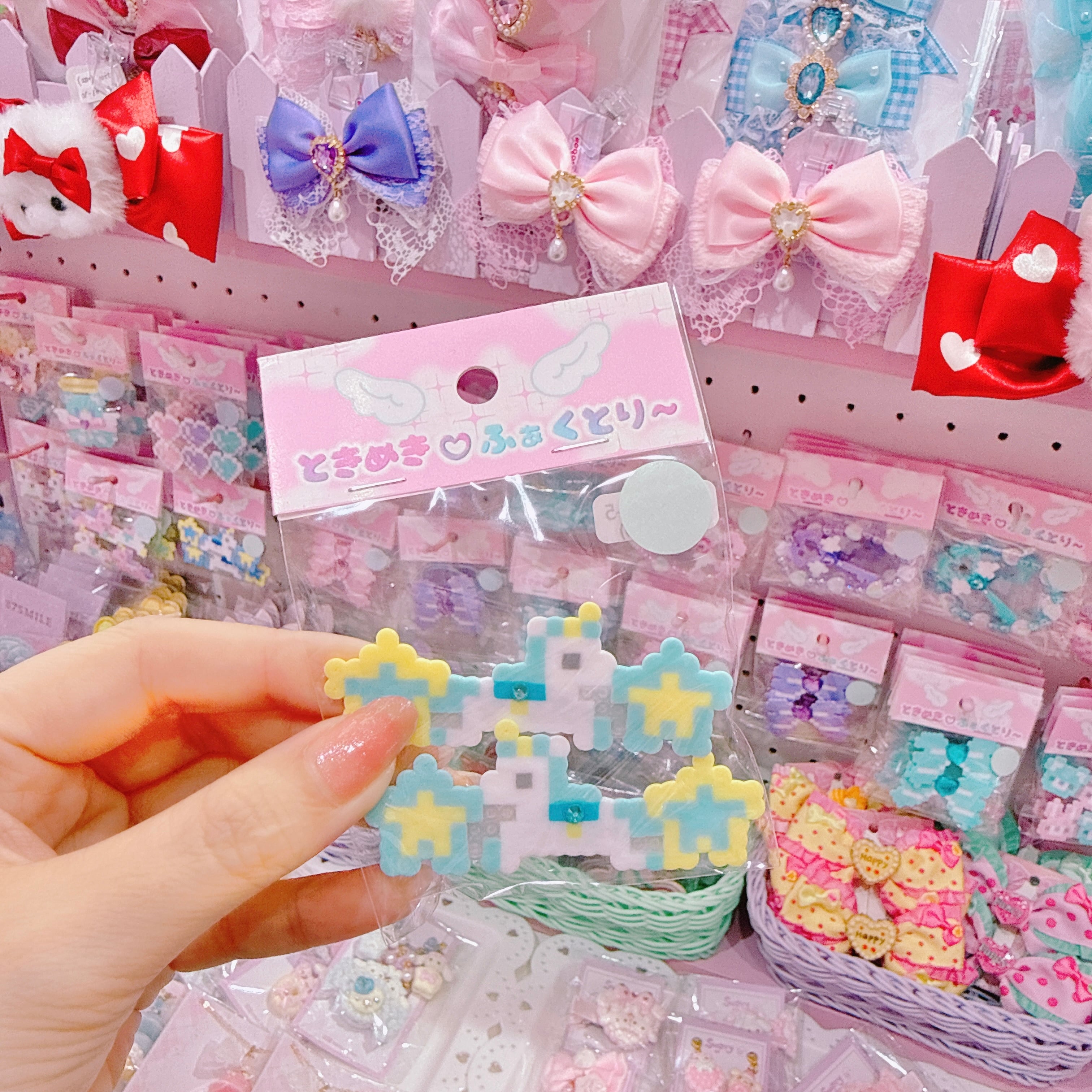 【R1】11-5スターユニコーンツインヘアクリップ