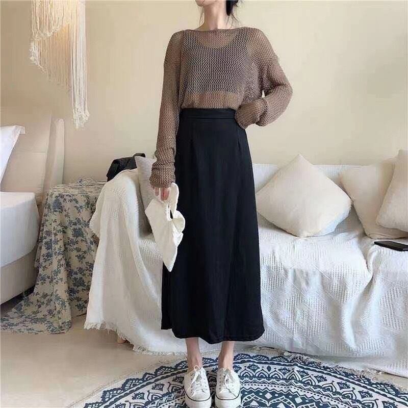 フレアロングスカート