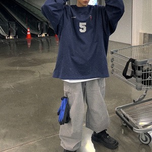 ダーティー加工ネイビースポーツスウェット　1113