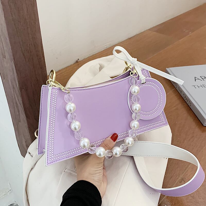 レディースバッグサマースモールバッグ2020ニューウェーブファッションワイルドパールチェーンショルダーバッグネットレッドエインガス脇バッグ Tiancai_Wing_Bag4276470