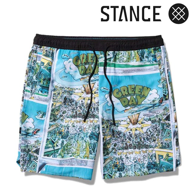 スタンス Stance GREEN DAY COMPLEX SHORT ショーツ Stance GREEN DAY COMPLEX SHORT ショーツ メンズ 半ズボン ショーツ ギフト プレゼント 贈り物