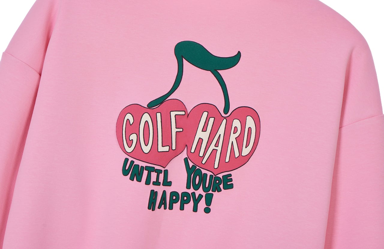 GOXO ゴーエックスオー チェリーゴルフクラブクルーネックマンツーマン