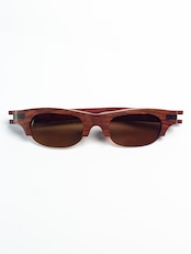 木彫りメガネ-ボストンハーフ-