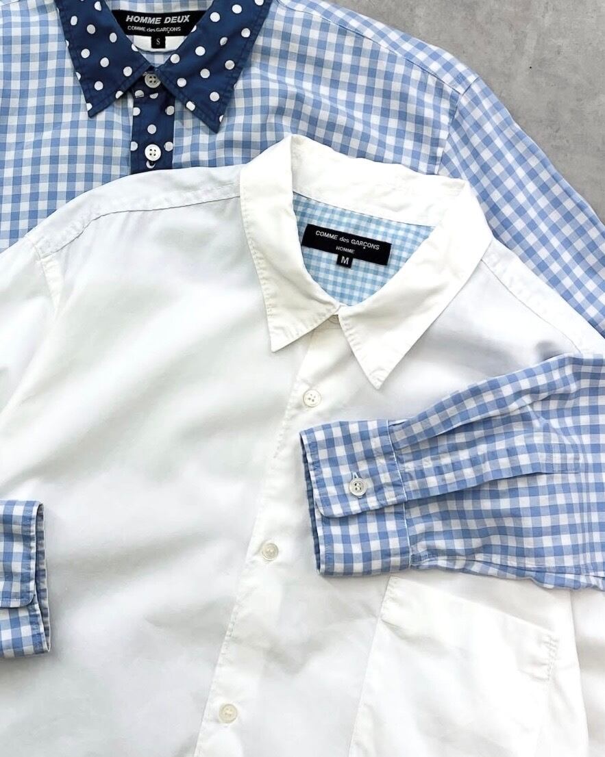 2011SS COMME des GARCONS HOMME S/S Cotton White Shirt