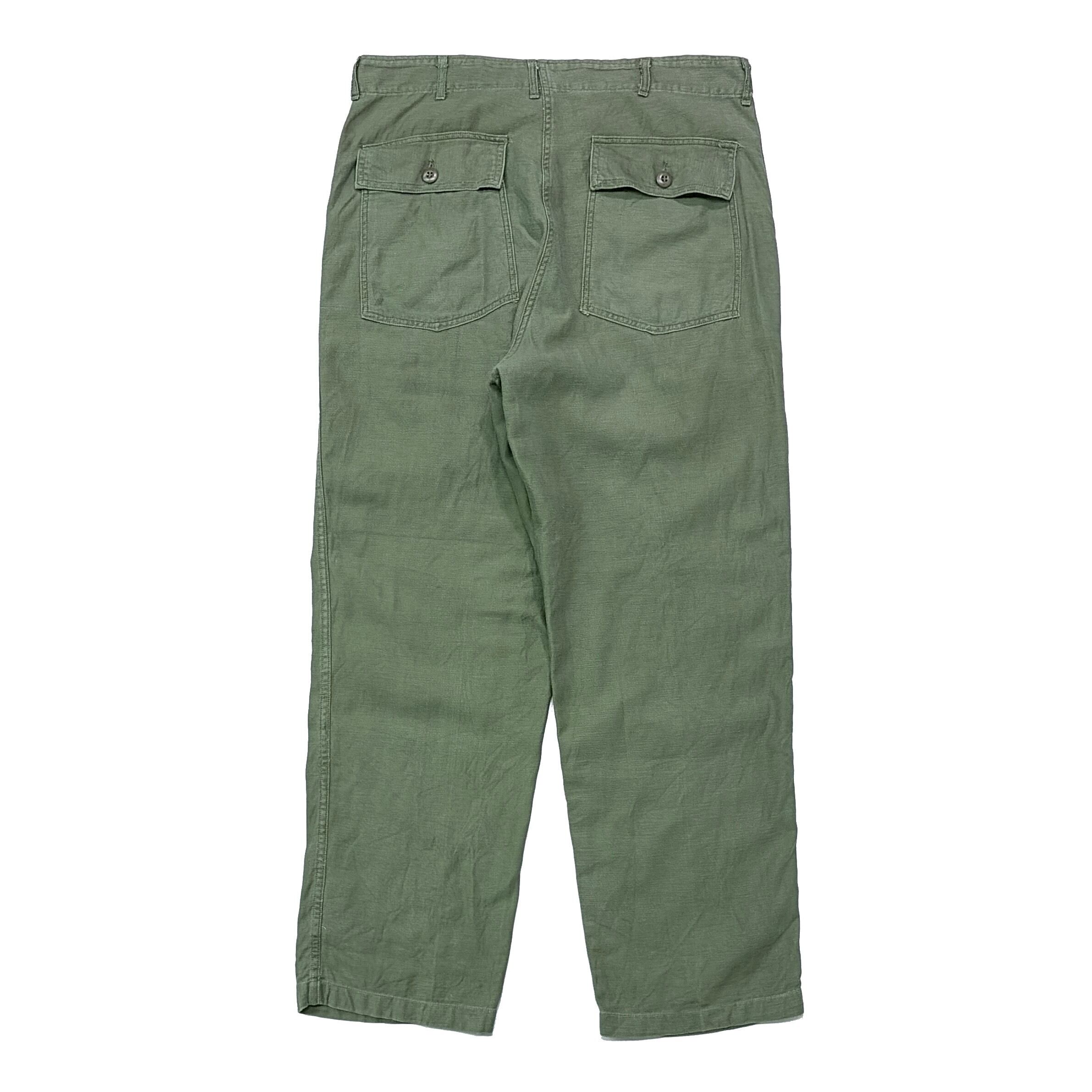 実物 60s USARMY ベイカーパンツ OG-107 アメリカ軍 60s US ARMY OG-107 ベイカーパンツ 希少デッドストック W38 60s 米軍