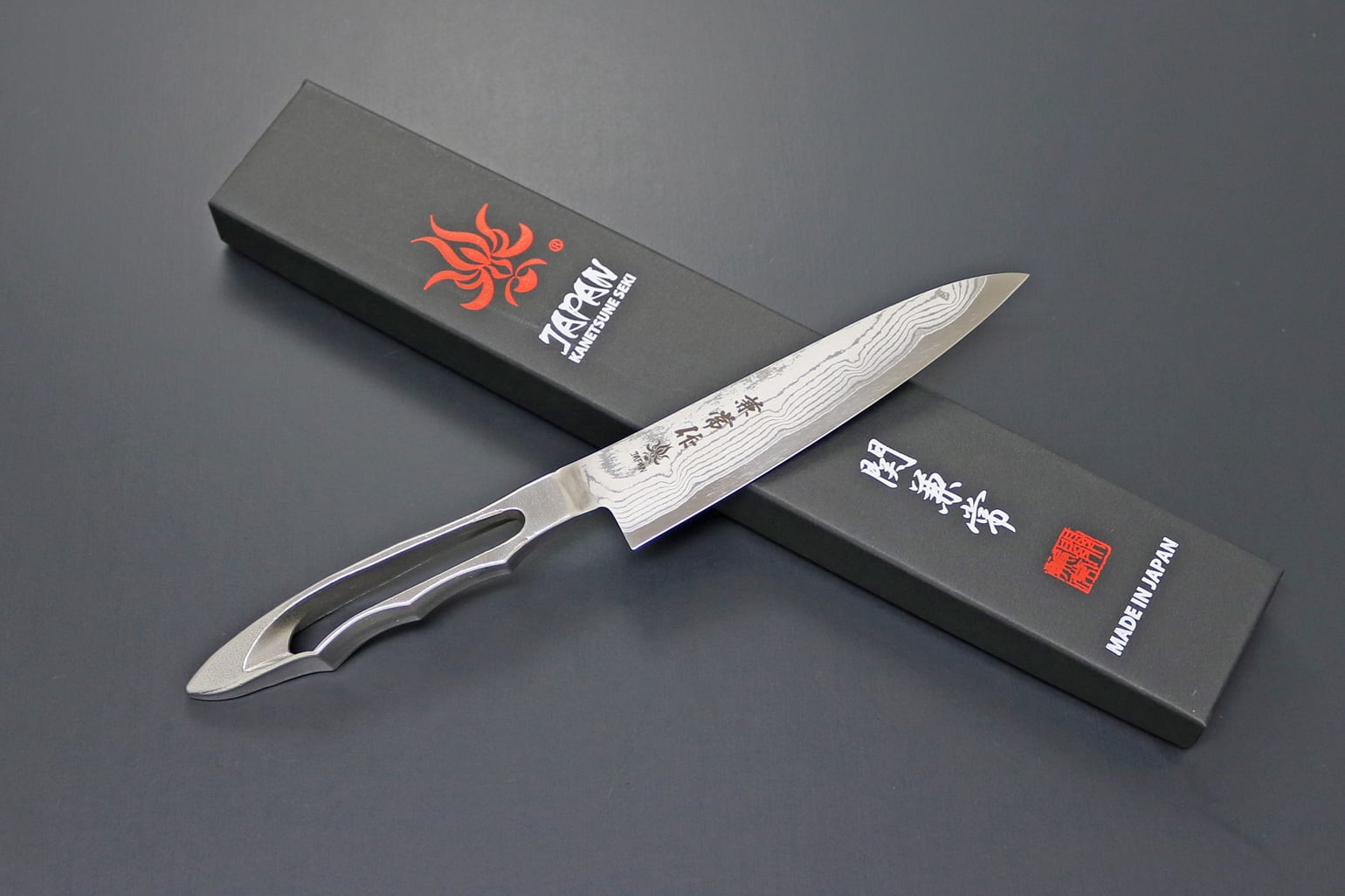 KC-715 関兼常 源兼正 口金付黒合板柄 洋出刃 240mm (本刃付) 関兼常 源兼正 Mシリーズ 全鋼 口金付 黒合板柄 洋出刃 全長 包丁 日本