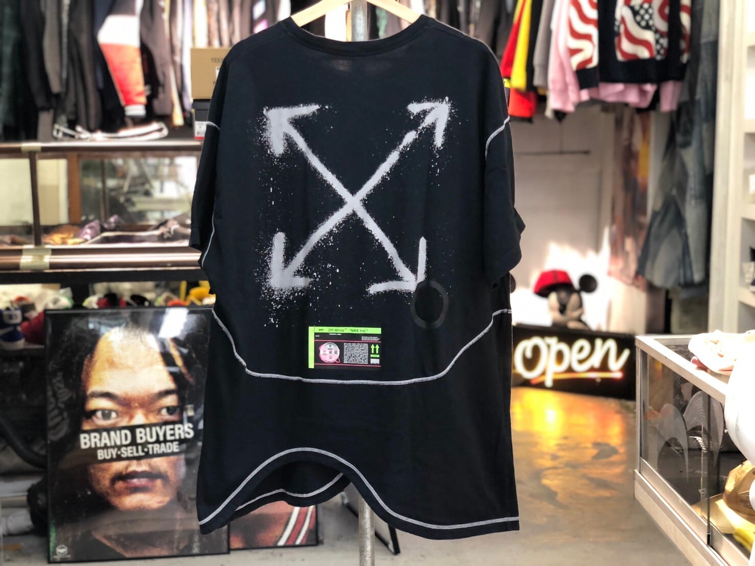 NIKE OFF-WHITE TEE BLACK XL