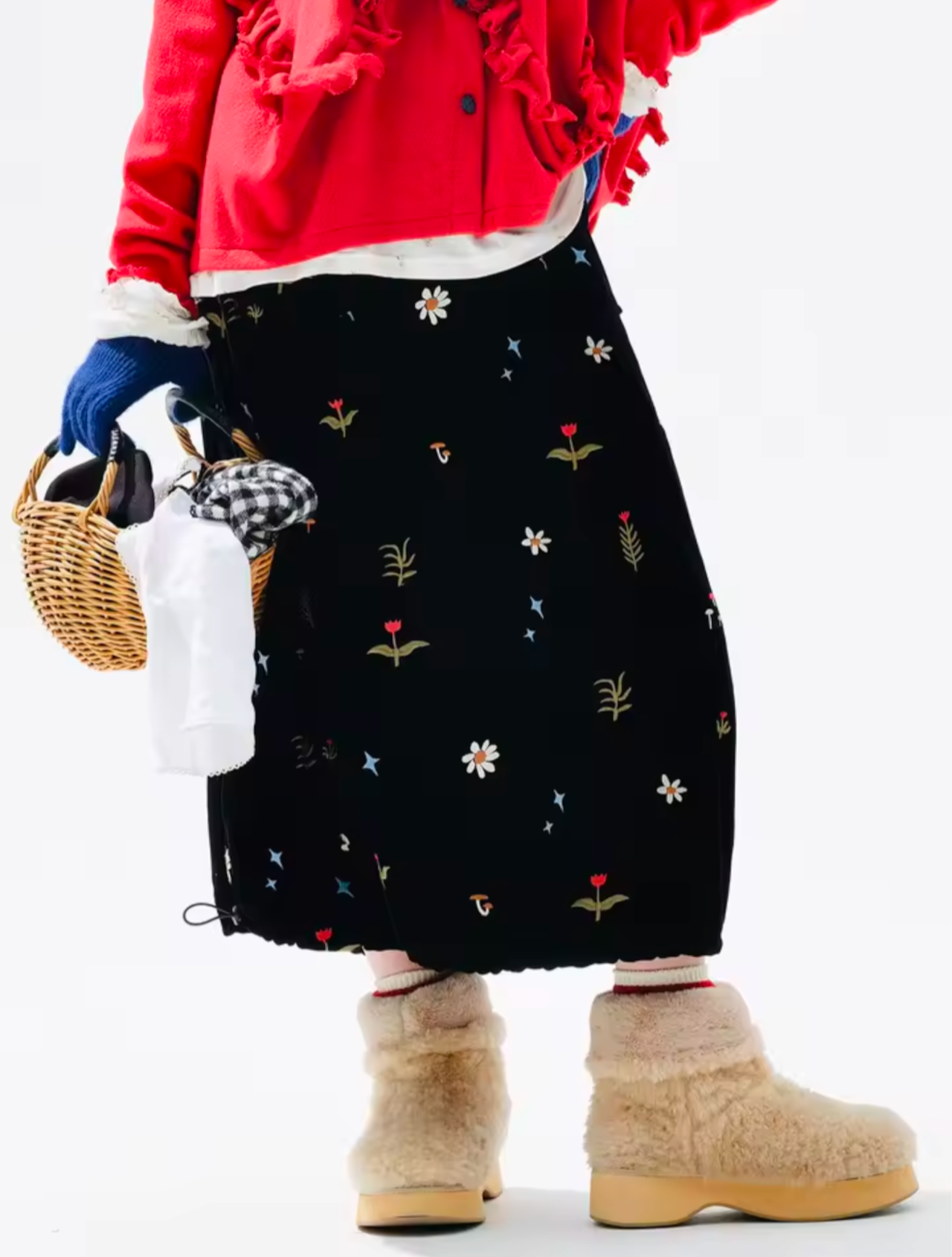 imakokoni フラワーデザインオリジナルスカート 255288