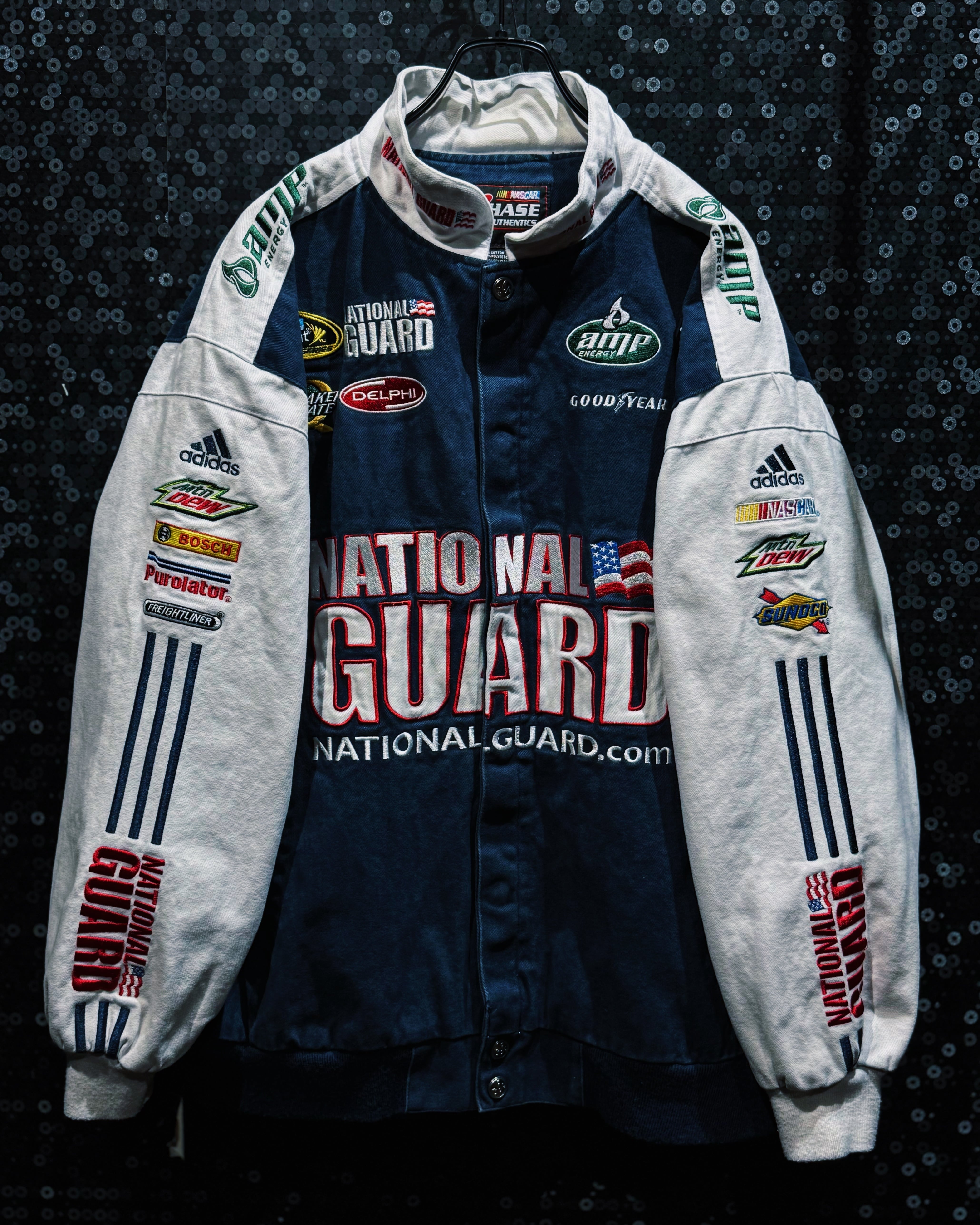 【ÆIEM】“NATIONAL GUARD × AMP ENERGY × adidas” vintage NASCAR Racing Jacket