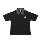 FLUFFY BUM Shoulder Stitch Polo -Black-　[T0041]