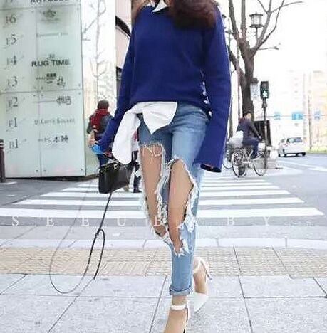 ハード ダメージ デニム 1色 More Me