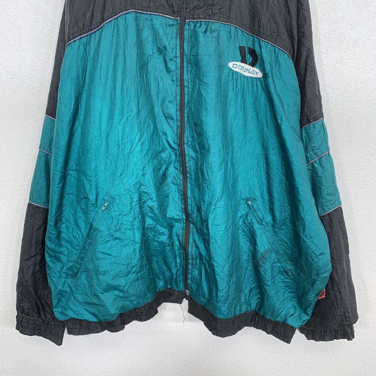 DONNAY ナイロンジャケット XL〜 グリーン ブラック 古着卸 DONNAY ナイロンジャケット XL〜 グリーン ブラック 古着卸