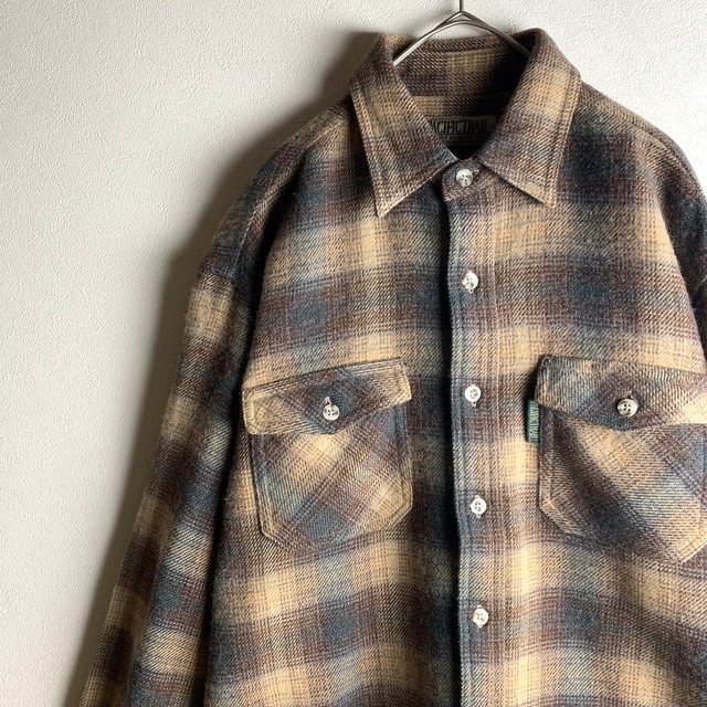 ～"long sleeve shirt" ombre plaid～