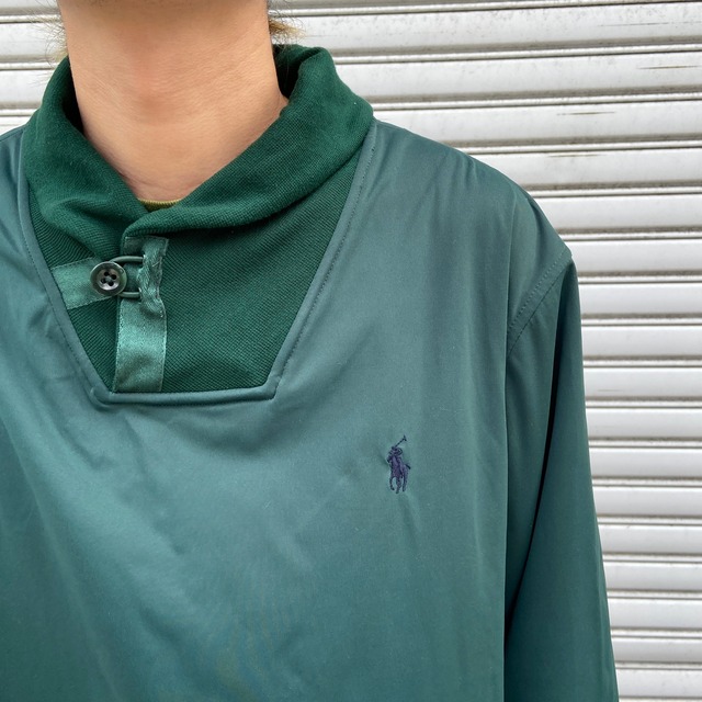 POLOGOLF ラルフローレン ショールカラーピステジャケット グリーン L