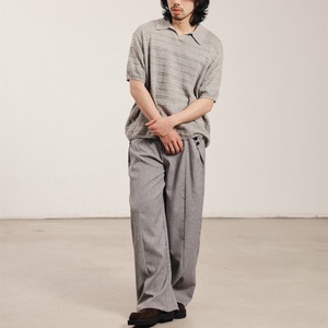 ドレープストライプ・ワイドスラックス N3603