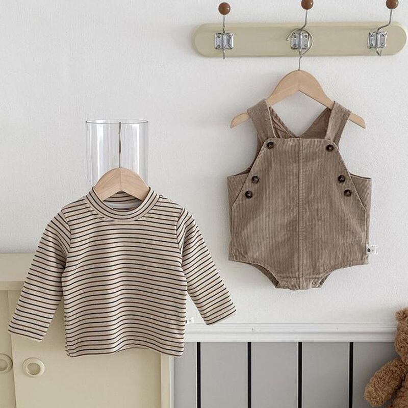 66-100cm|ボーダートップス&オーバーオール