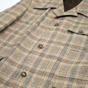 70's plaid tailored jacket
