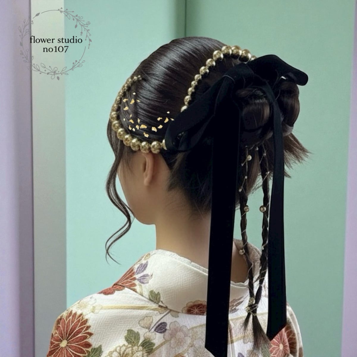 成人式 髪がさり 大人っぽい夜会アップ♡ ジャパンモード振袖用髪飾り【通販可】｜成人