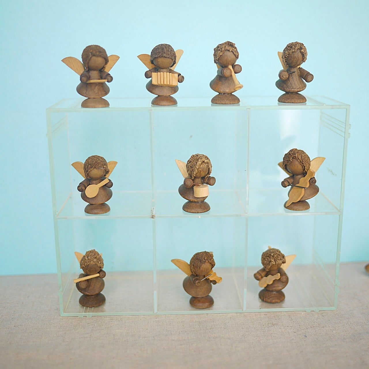 オーケストラ 小さな木製エンジェル 10P