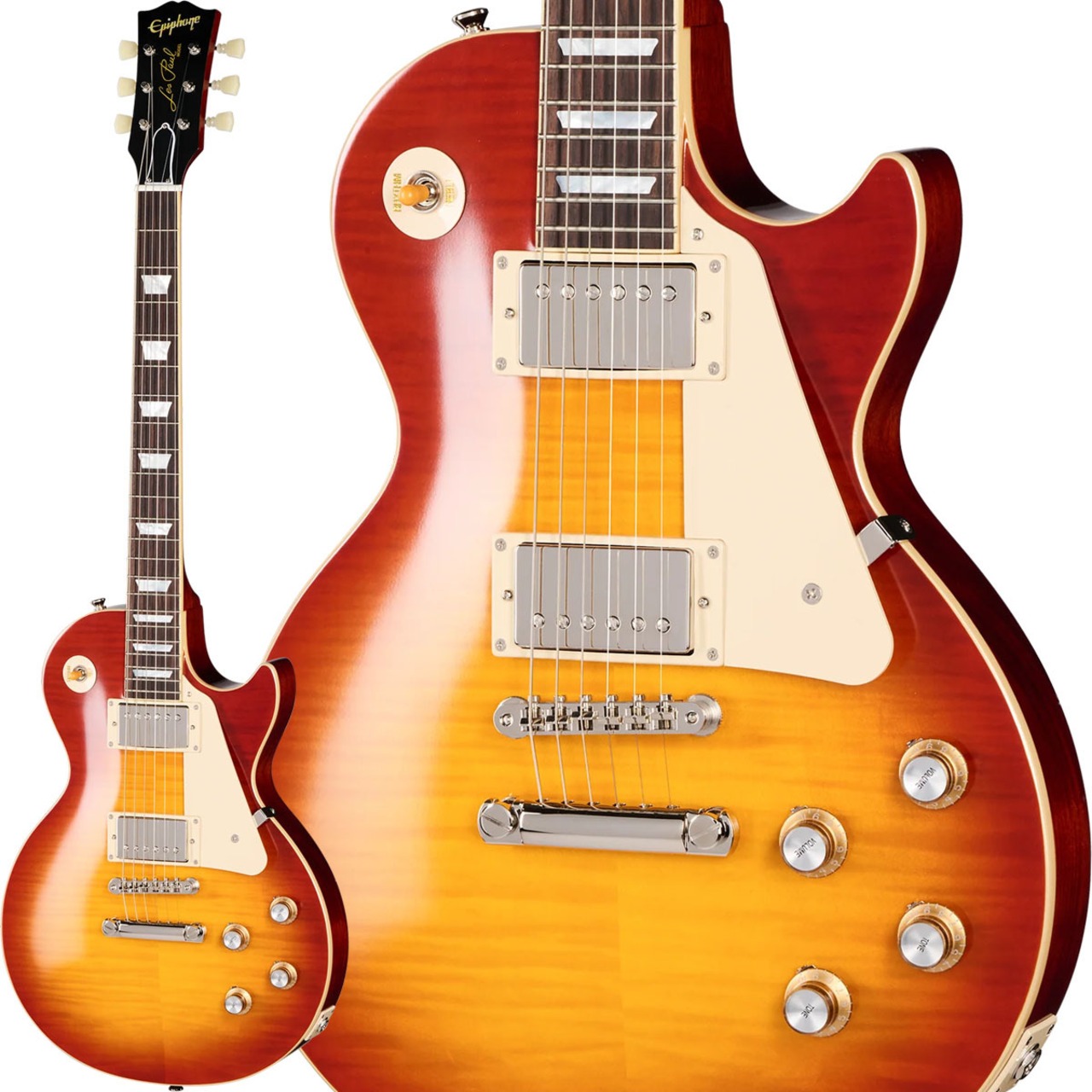 Epiphone Inspired by Gibson Custom 1960 Les Paul Standard Reissue (Washed Cherry Sunburst)
