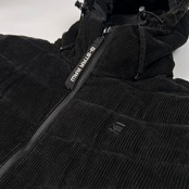 G-STAR RAW ジースター ロウ コーデュロイ マウンテンパーカー風 中綿 フード ジャケット サイズ M /ブラック