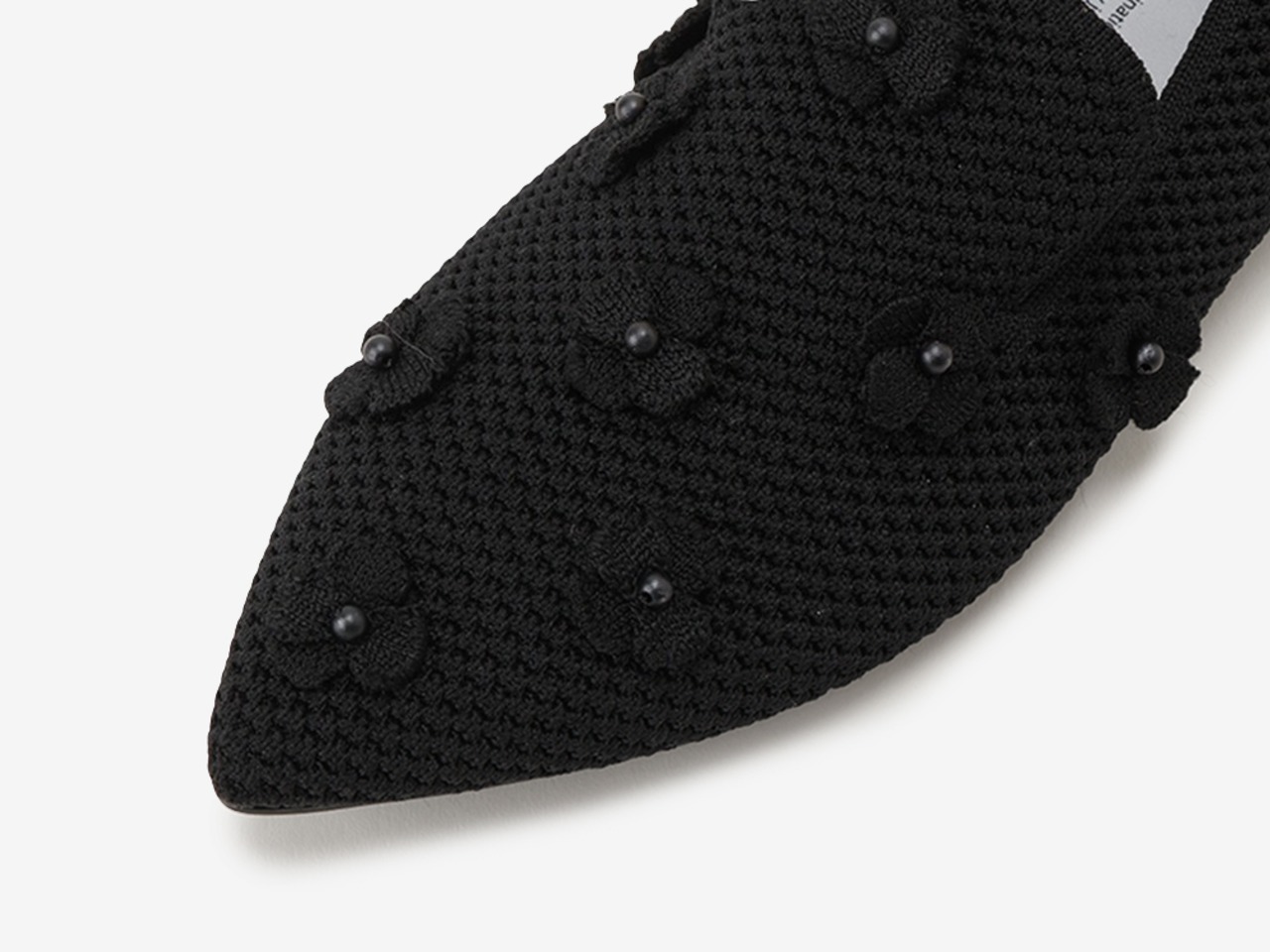 pointed-PEARL FLOWER / BLACK