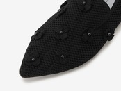 pointed-PEARL FLOWER / BLACK