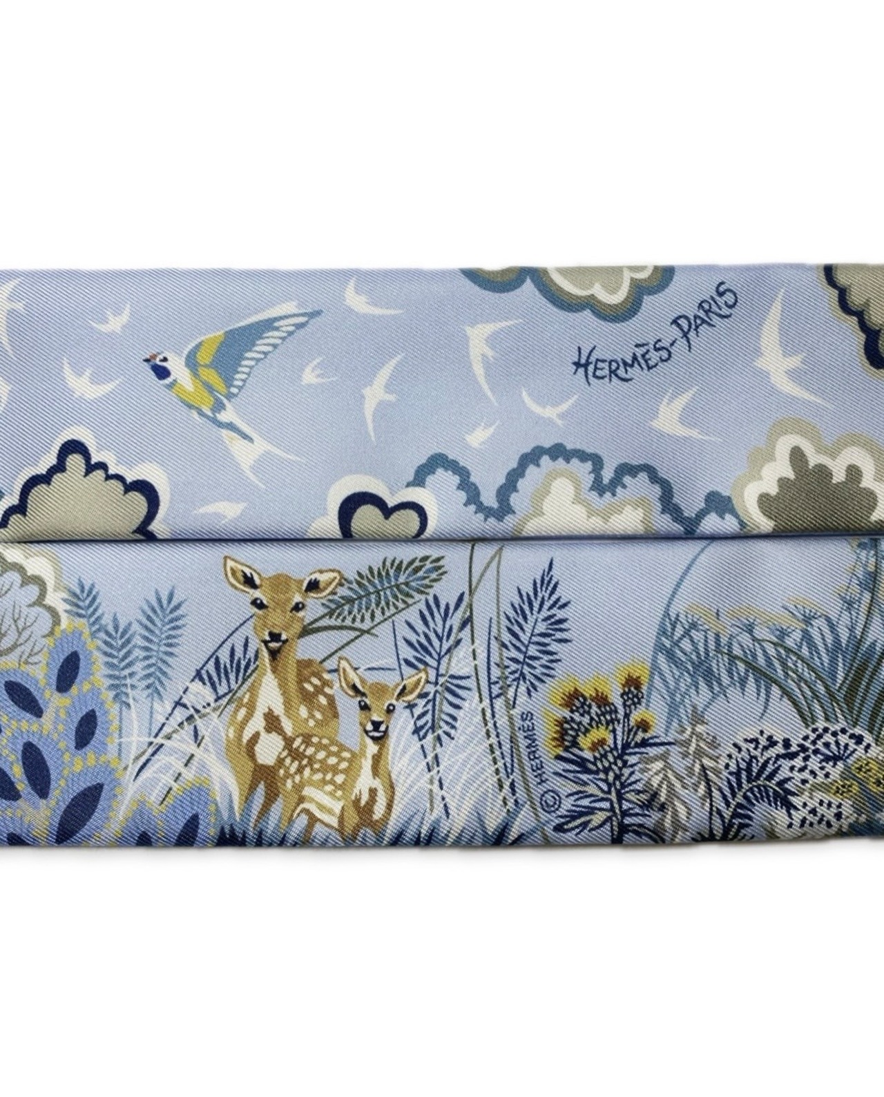 Hermès エルメス ツイリー《リワイルディング・ネイチャー》Bleu Ciel