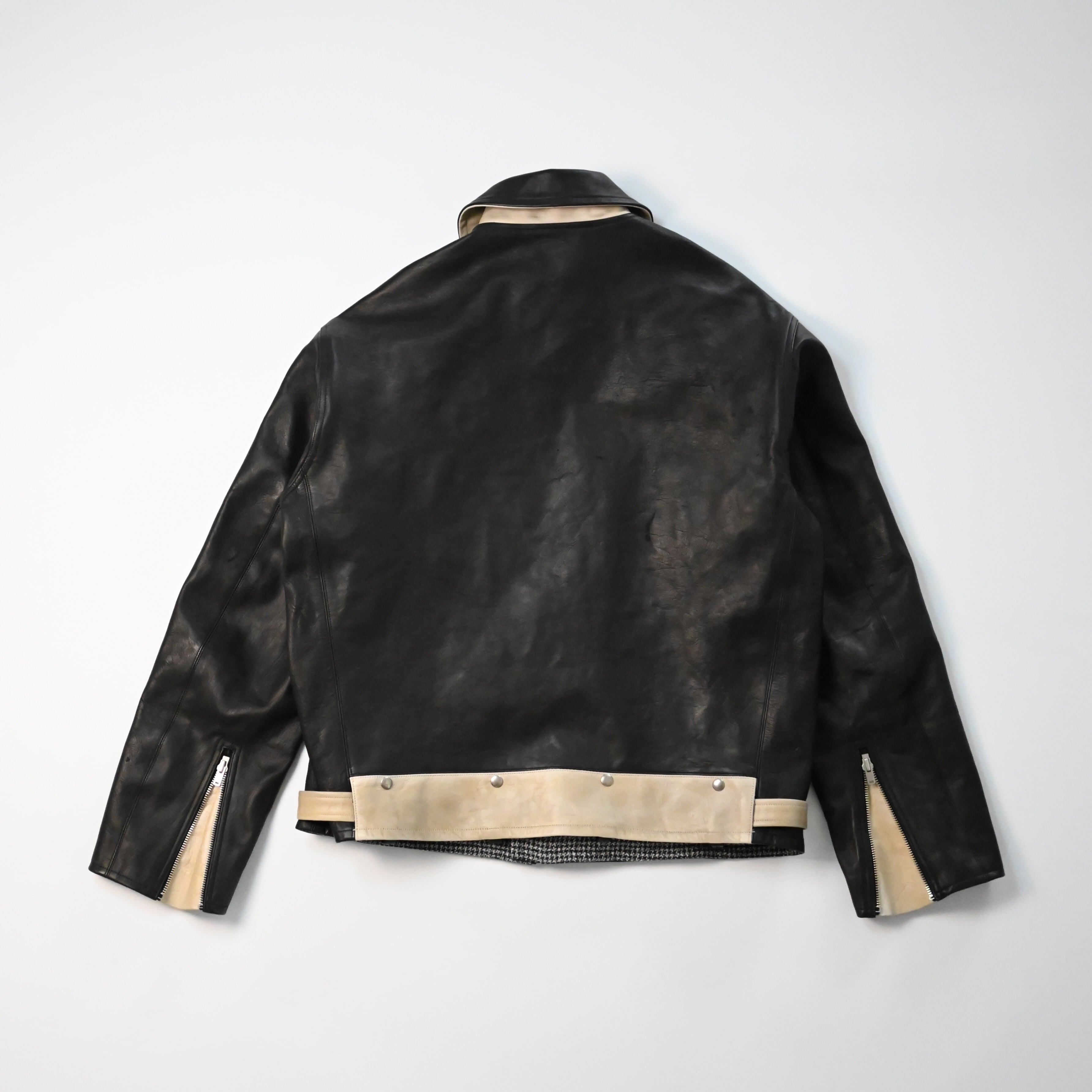 OLD JOE / PATINA HORSE-HIDE PERFECTO JACKET (Two-Tone) | GANKO