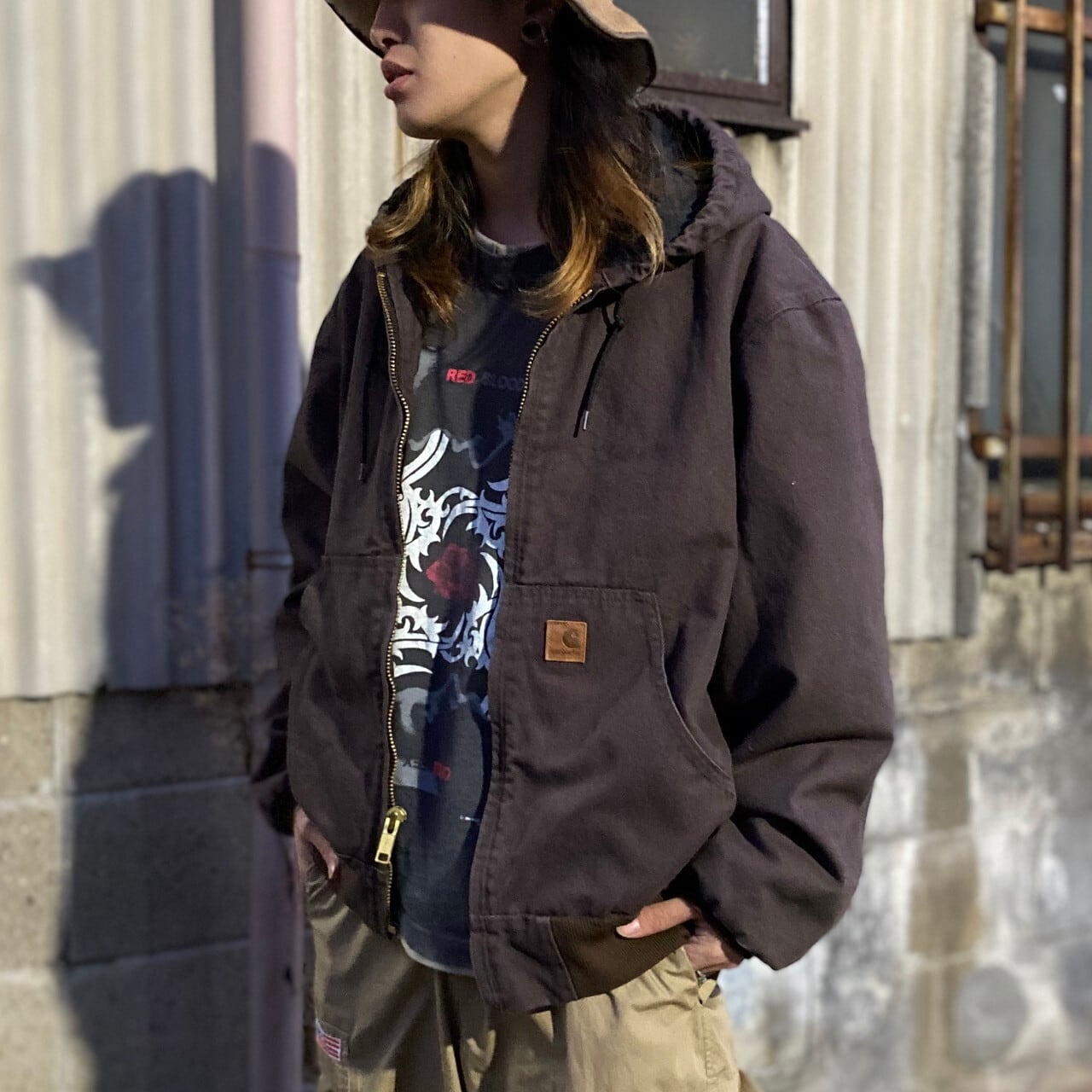 カーハート Carhartt ダック地ワークジャケット メンズL /eaa301038