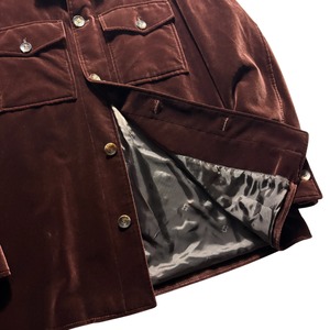 BRIONI velvet shirt jacket