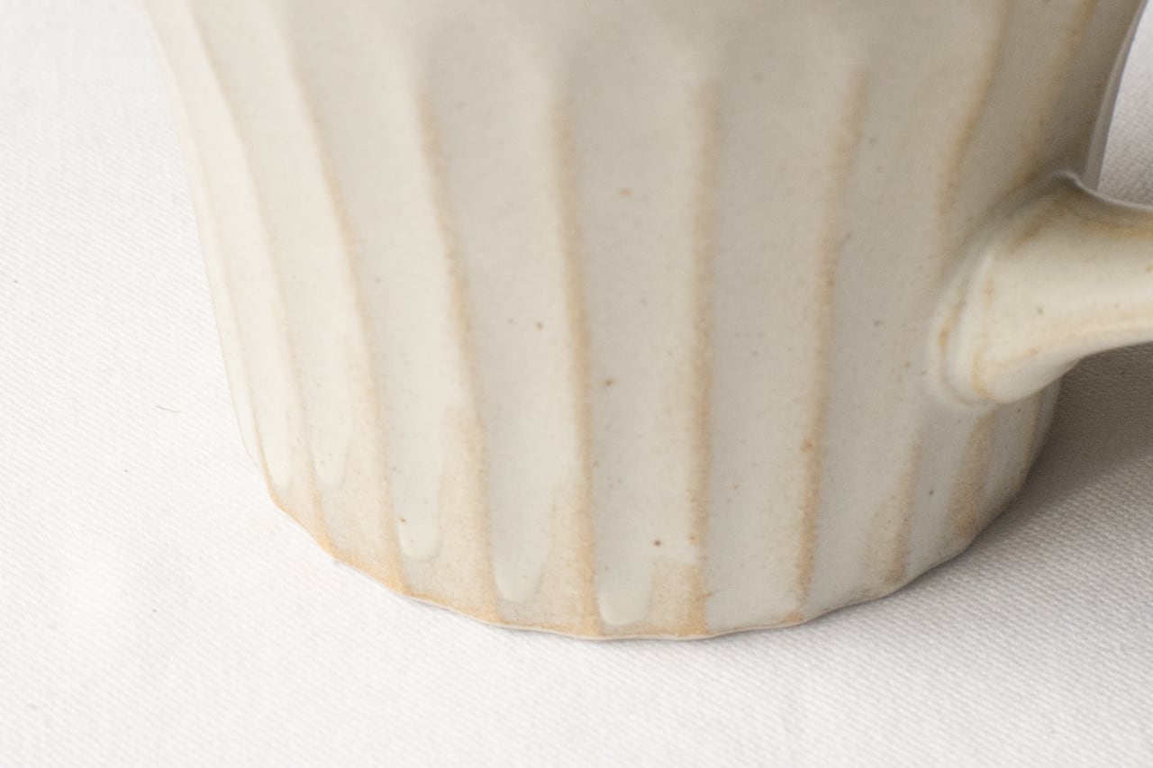 カフェ風のカップ【白・マグ】 | Kamani | 多治見で営む 美濃焼器のWeb