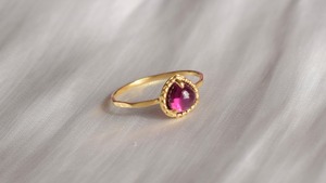 ＊1点もの＊Garnet ring《silver925+14KGP》