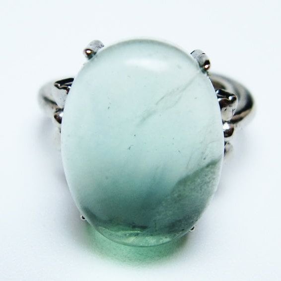 フローライト リング 蛍石 指輪 フリーサイズ 15号 一点物 メール便可 [M便 1/20] 115-7061