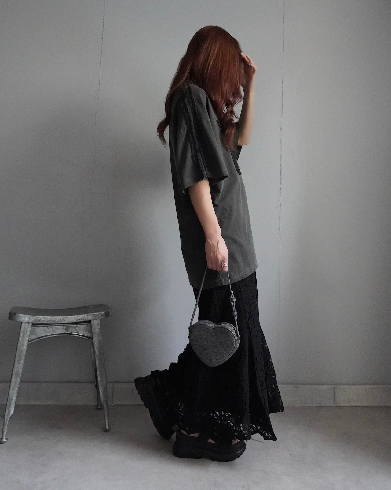 【unused.lab】Sideline denim patch CS/Navy
