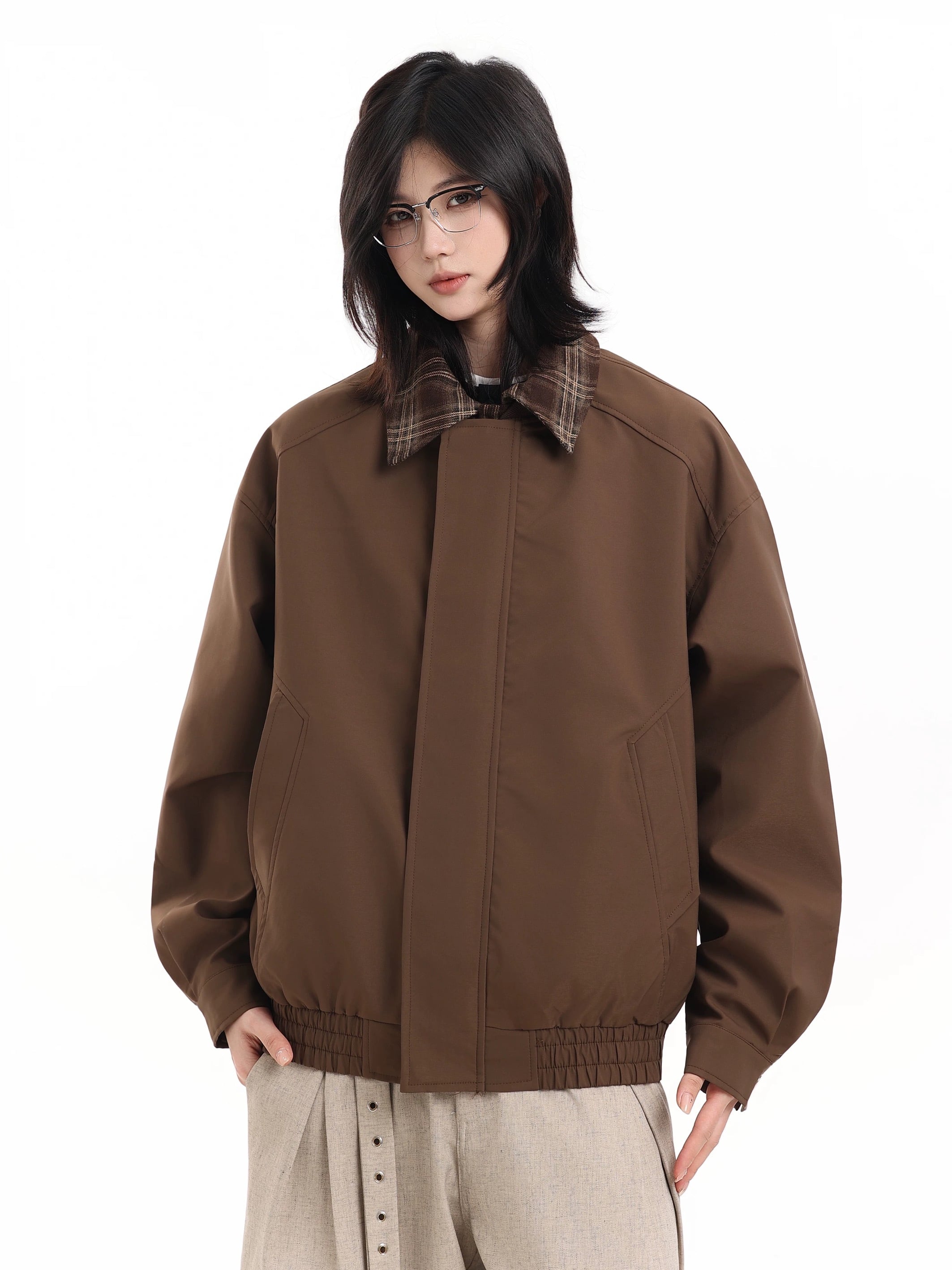 チェックレイヤードブルゾン / CHECK LAYERED BLOUSON | INOCENCE