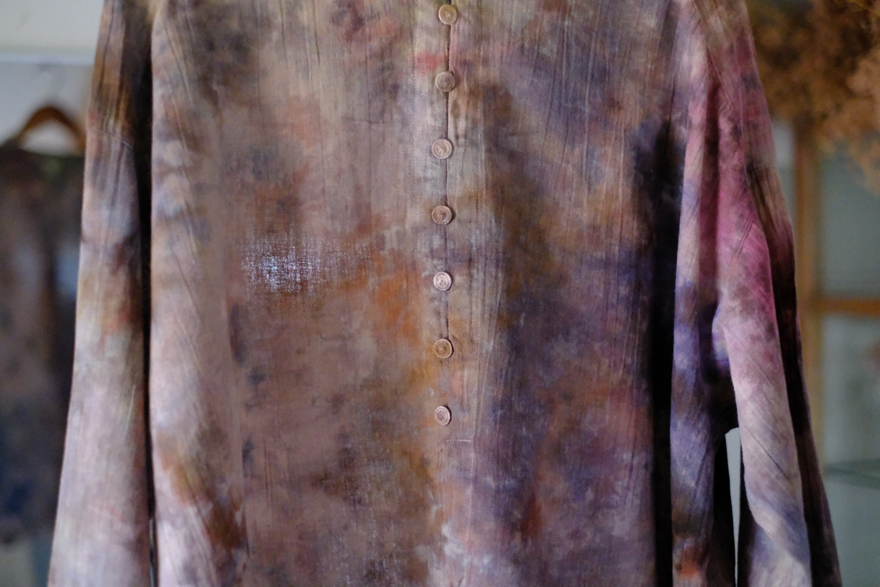 【remake】糸ボタンのシャツ u-0209