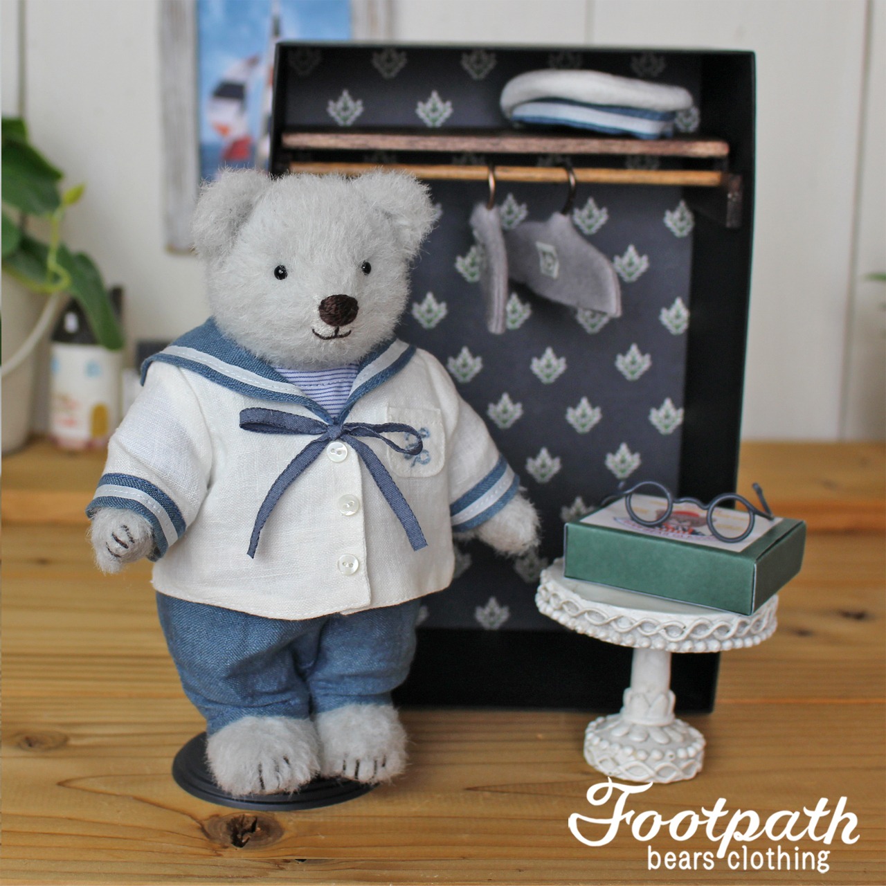 Vsb-0070 Matthew light gray bear set