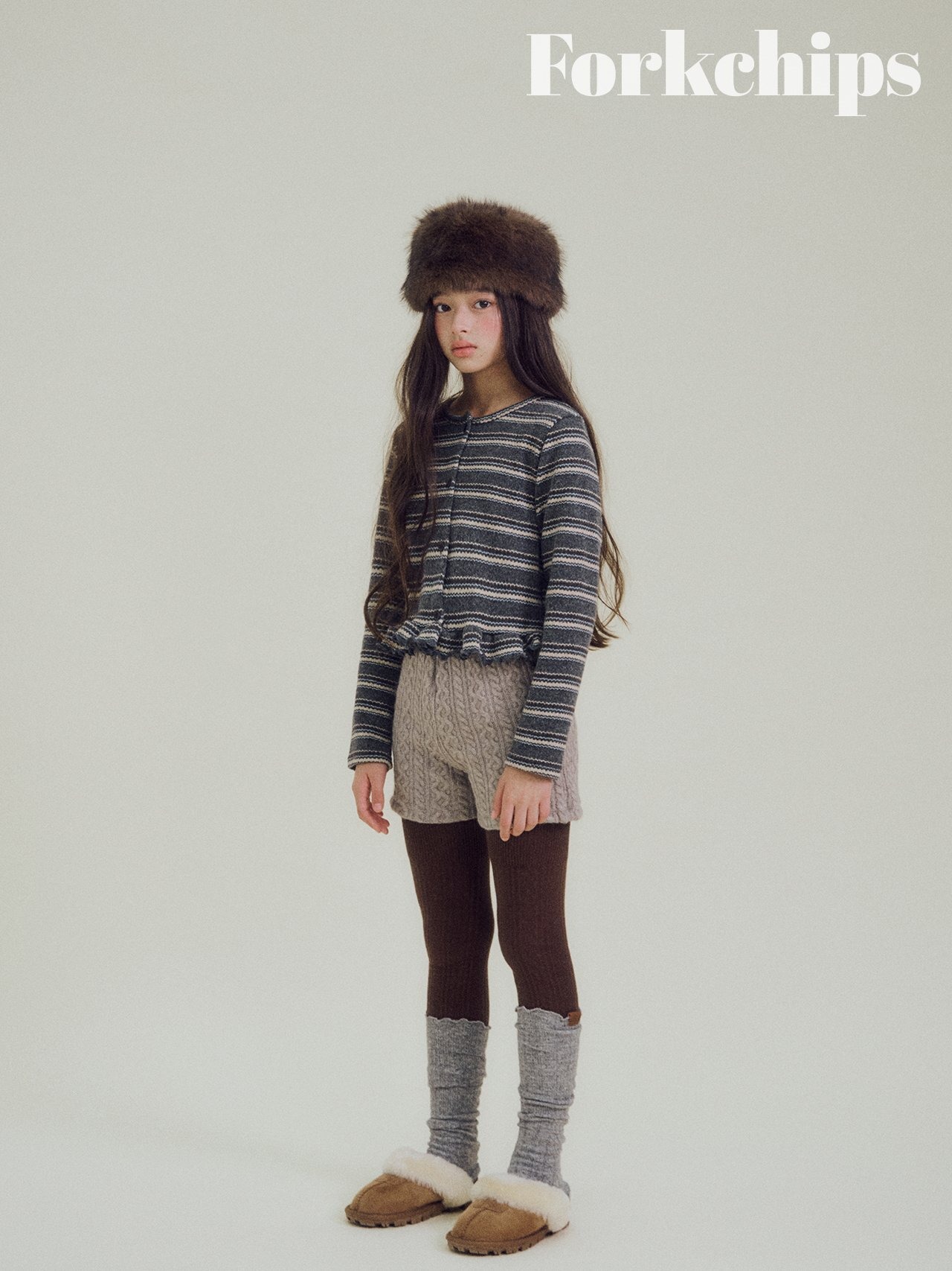 FORK CHIPS［取寄］tree cardigan 26winter