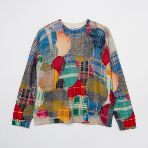 Crazy pattern pullover knit（MULCH）