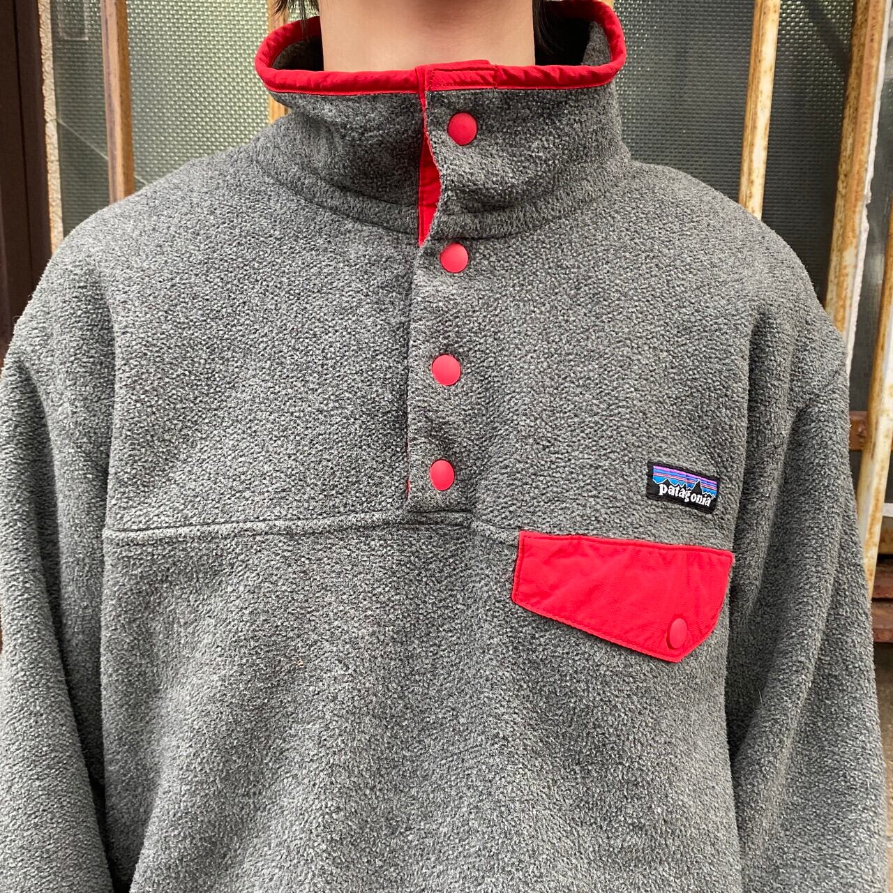 patagonia 90s シンチラスナップT カーキ ビッグサイズ