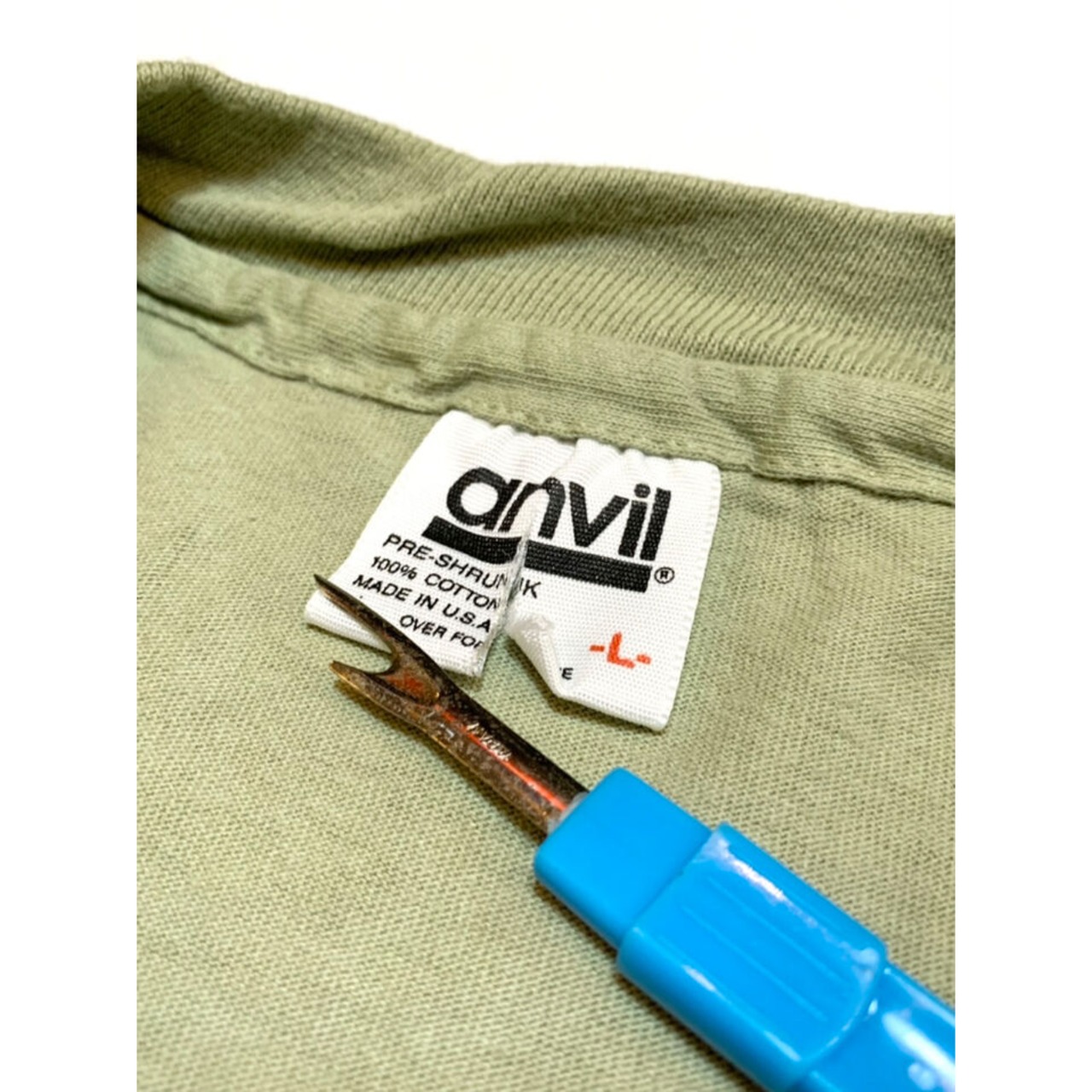 90s "DEAD STOCK" Silver Tab Tee MADE IN USA  Size L_10