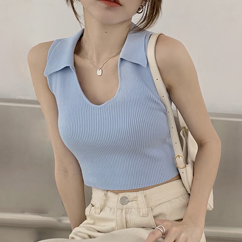 ニットサマートップス ノースリーブショートドレス 大人ガーリー スウィート キュート カジュアル 夏物 スーパーモール58966858958