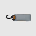 vibram light case (silver×orange) with orange glowing zip
