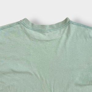 【H.L. MILLER】90s USA製 Tシャツ HAWAII 刺繍ロゴ ワンポイント シングルステッチ ミント 半袖 夏物 US古着