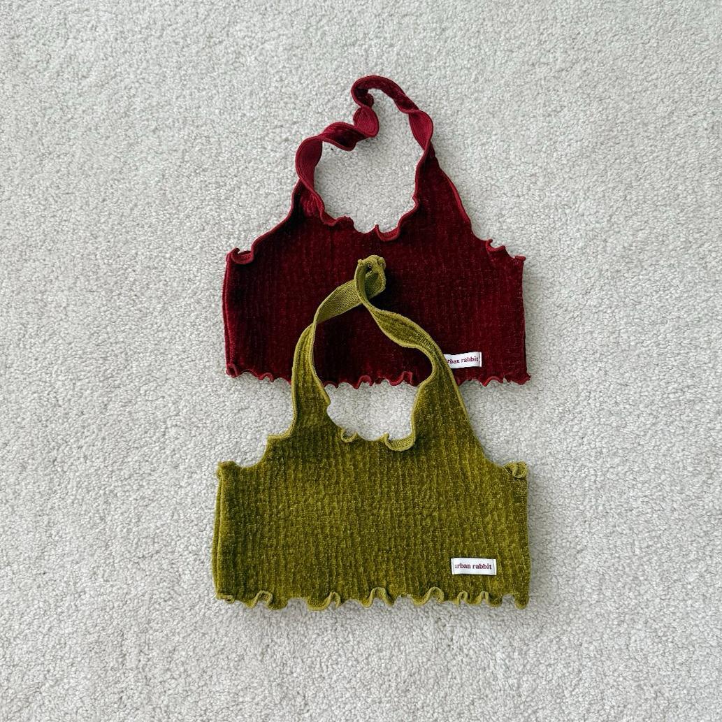 【2点送料無料】«予約»«Urban rabbit» ベルベットホルターネック 2colors