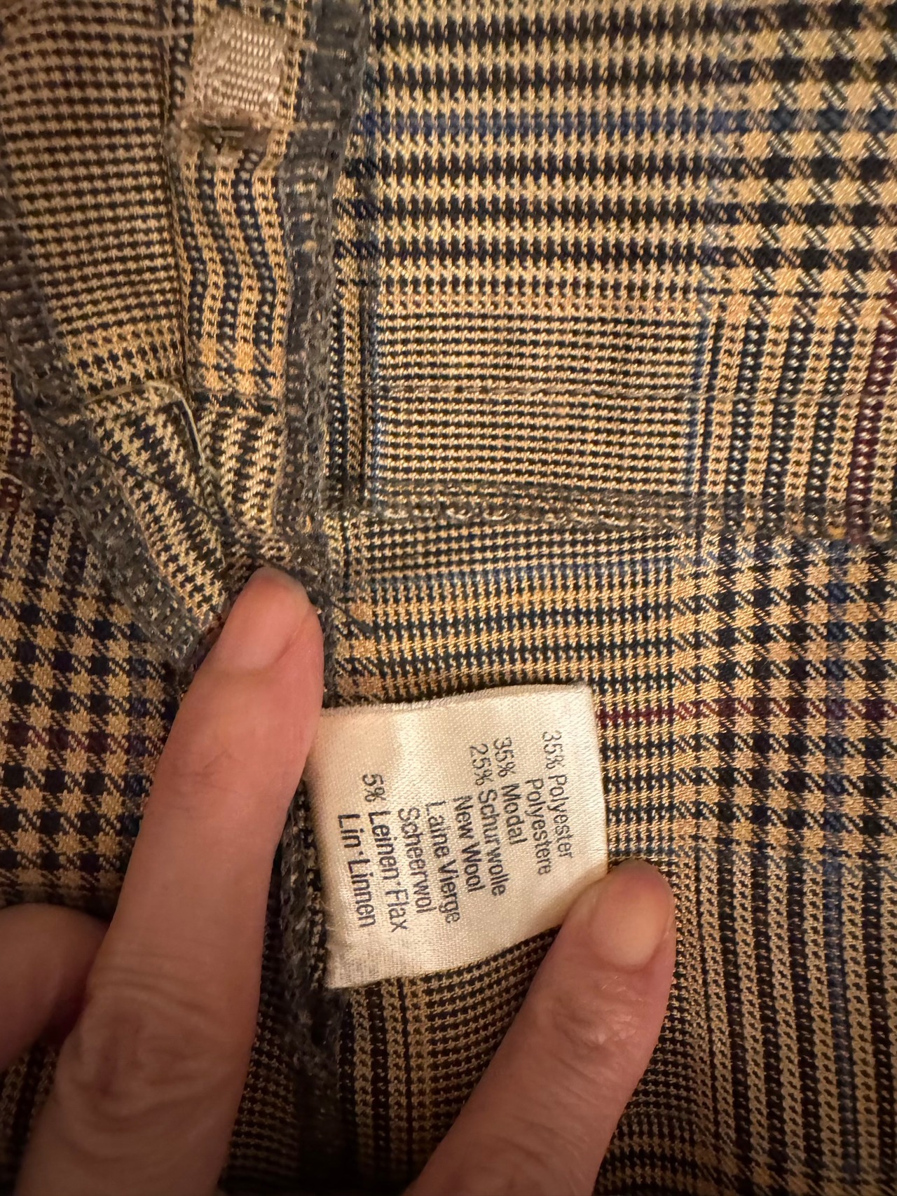 1980's MADELEINE Vintage West Germany チェックスラックスパンツ