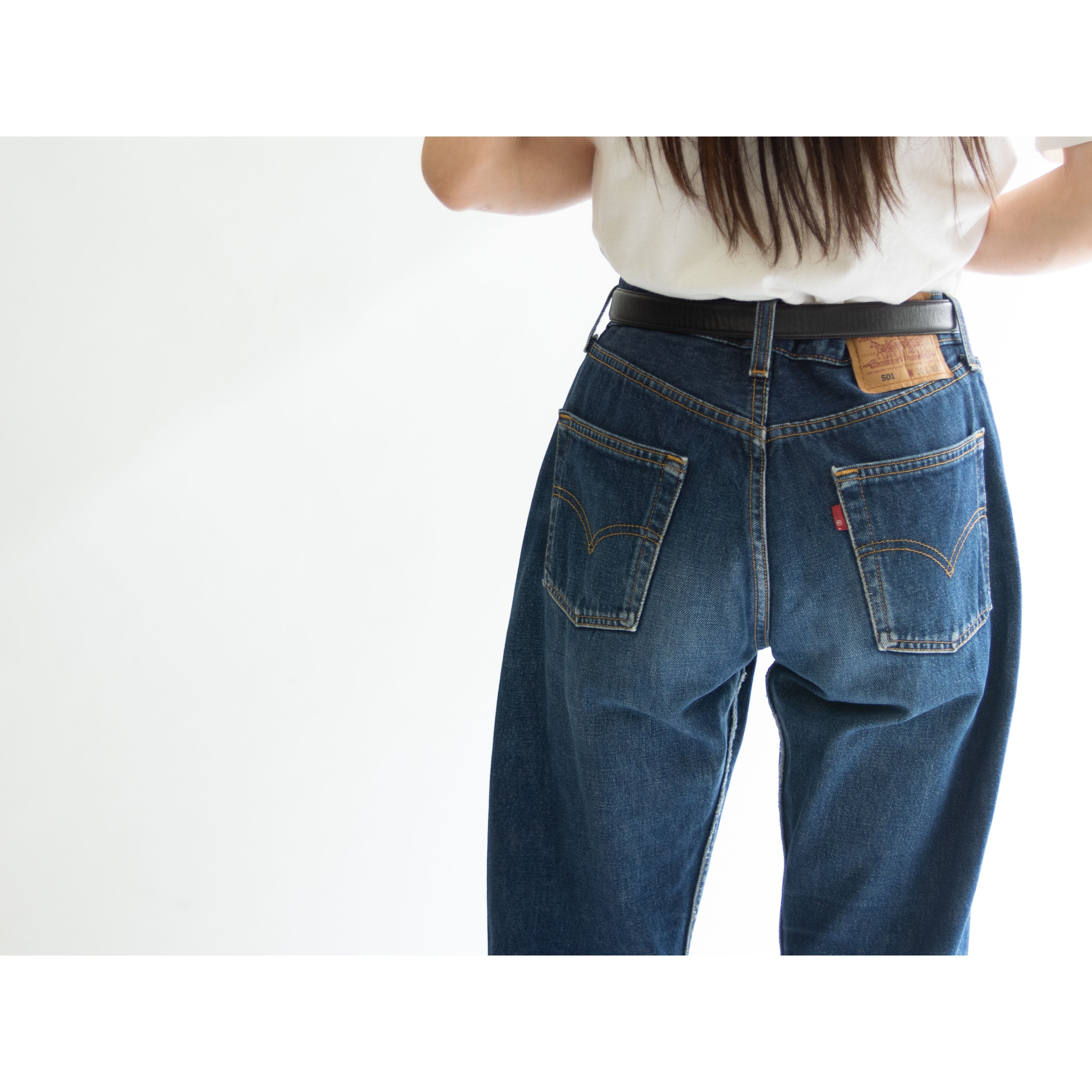 【LEVI'S 501 FOR WOMEN IRREGULAR】Made in U.S.A. straight denim pants W30 L32（リーバイス イレギュラー品 アメリカ製ストレートデニムパンツ ジーンズ）1d